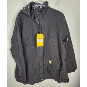 Carhartt Women's Sz. 2X(20W/22W) Black Storm Defender Heavyweight Jacket NWT